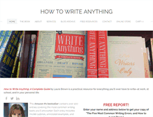 Tablet Screenshot of howtowriteanything.com